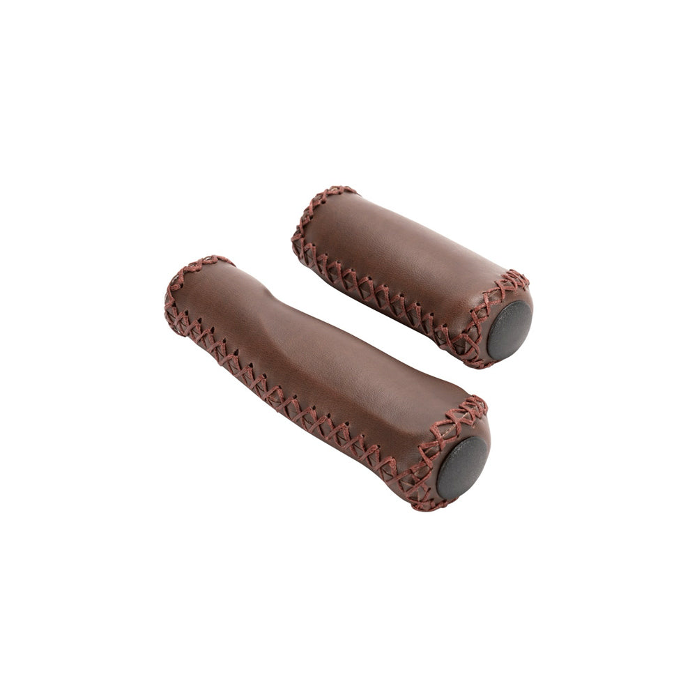Handlebar Grips - Espresso Leather